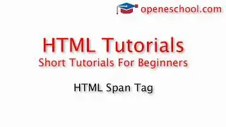 HTML Tutorials For Beginners - HTML Span Tag