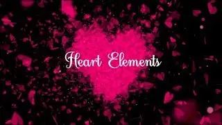 Hearts Transition with Alpha Channel