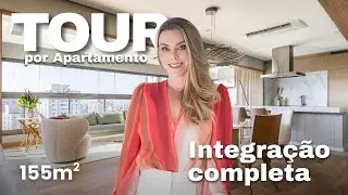 Tour por apartamento com ambientes integrados.