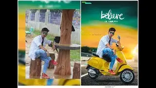Photo Editing - Vespa Scooty - Photoshop CC - Manipulation - Magical Effects