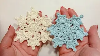 Crochet Snowflake Christmas Decoration Tutorial