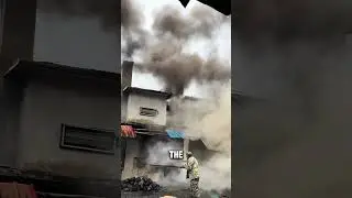 Steam Explosion To Clean Chimney #shorts