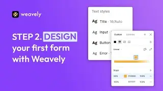 Designing your Form in Figma and Weavely