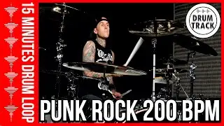 Drum Beat 200 bpm - Groove Drum Track 200 BPM Punk Rock | Batería 200 BPM Punk Rock