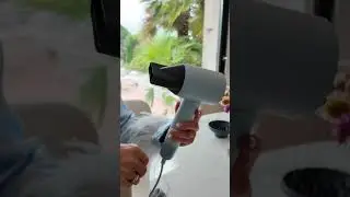 my curly hair care routine 🥹 unboxing a new hair dryer 📦 blue dream 🩵🩵🩵