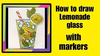 How To Draw Lemonade Easy / Lemonade Drawing / Drawing art Challenge