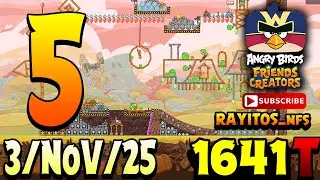 Angry Birds Friends Level 5 Tournament 1641 Highscore  POWER-UP walkthrough