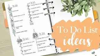 How to make to do list - Bullet Journal ideas