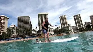 SUPing - first attempt, all the falls!