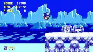 Classic Sonic and Dreamcast Sonic and Modern Sonic in Sonic 3 A.I.R Mod