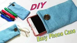 DIY Soft Phone Case Out Of Old Denim - How To Sew Pencil Case, Glasses Case - Tutorial For Beginners