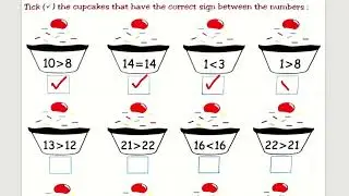 Math worksheet | #missingnumbers #worksheet  #put the correct sign #countandwrite