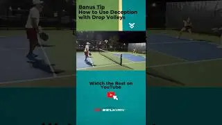 How to Use Deception with Drop Volleys in Pickleball