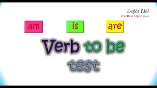VERB TO BE test para principiantes. #verbtobe #learnenglish #englishquiz