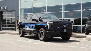 All-electric Ford F-150 Lighting Pro SSV Donated to the Claremont Police Department.