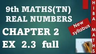 9th Maths chapter 2 exercise 2.3 full answers. Real Numbers