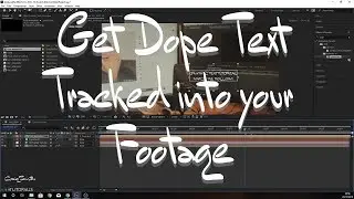 Camera Track Dope Titles in your Video | Adobe After Effects CC 2019