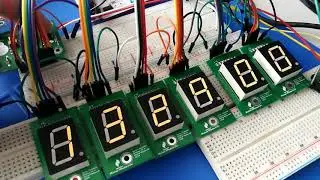 Seven segment display digital clock