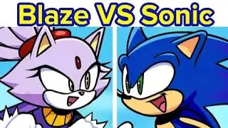 Friday Night Funkin' Blaze Vs Sonic | Sonic Rush FNF Mod Enjoy 😉🎤💖