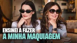 Será que ficou bom? 😎 Dei uma aula de maquiagem para Vanessa Rozan!