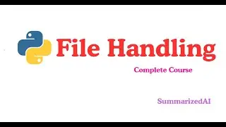 Python File Handling | Read & Write Text, JSON, Excel & Images 