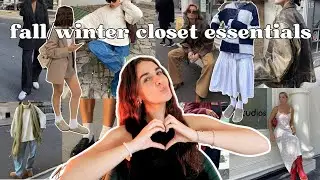 FALL WINTER CLOSET ESSENTIALS 🍁❄️| clothes you need for the cold season