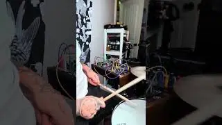 Drumming Through Modular Synth 🥁🥁🥁 #drumsamples #euroracksynth #eurorackmodular
