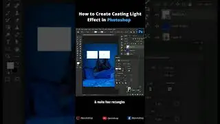 How to Create Casting Light Effect in photoshop 🔵