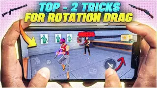 Top - 2 Tricks For Rotation Drag | { HANDCAM } Rotation Drag In Free Fire |