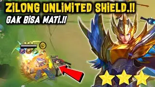 ZILONG UNLIMITED SHIELD.!! GAK BISA MATI.!! MAGIC CHESS MOBILE LEGENDS