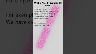 What is #alias in #shorts #linux #interview #question #answer #subscribe #tips