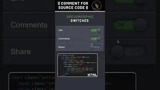 Switch Button 🫨|| HTML CSS || 