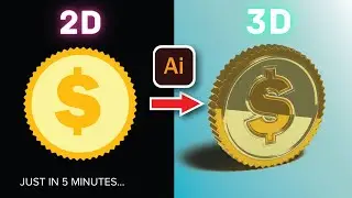 How to Convert a 2D Image into 3D in 5 minutes with Adobe Illustrator 