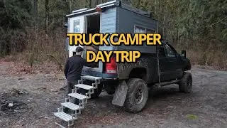 Relaxing by the River with my Truck Camper