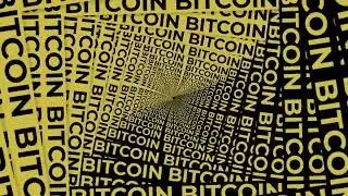 Bitcoin title animation black and gold 1 hour loop