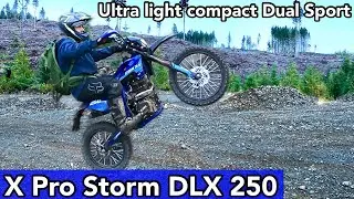X Pro Storm DLX 250 ultra light Dual sport motorcycle perfect for smaller riders! 
