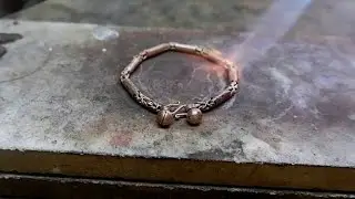 How to make a beautiful 18k gold bracelet  🔥🔨 #viral #video #goldstyle #gold #jewelry