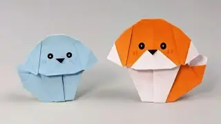 Easy tutorial how to make origami dog