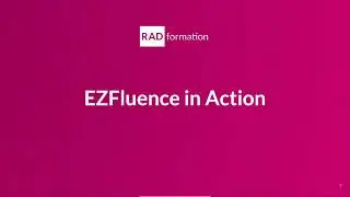Elisabeth Van Wie of Radformation provides a demonstration of EZFluence software
