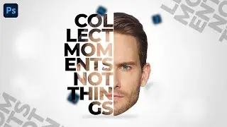 Face typography in Photoshop | Text Effect in Photoshop