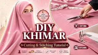 khimar hijab with niqab cutting and stitching tutorial 2025