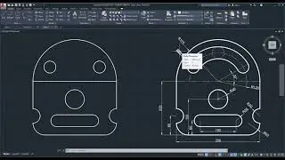 AutoCad 2020 Teknik Resim Mühendislik Çizimi 2 Boyut Örnek Uygulama 7