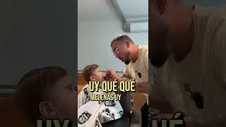 Martí y su primer corte de pelo con 9 meses #barber #barberia #barcelona