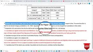 PSTET Instructions For Exam Fill Up 2023 * Ptet Registration Instructions