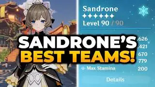 SANDRONE BROKEN SYNERGY + BEST TEAM BUILD | Genshin 6.7, Sandrone Genshin, Genshin Sandrone, Genshin