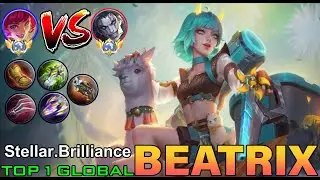 Top global Beatrix VS Top global Khufra - Top 1 Global Beatrix By Stellar. Brillance | MOBILE LEGEND