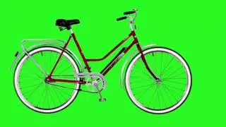 Animated bicycle green screen royalty free /animation chromakey red bike download link