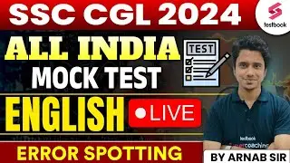 Error Spotting | English Analysis | Ace SSC English Live Test | By Arnab Sir