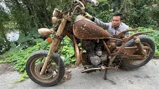 Restore old motorbike | Motorcycle Restoration after being forgotten for a long time