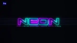 NEON TEXT ANIMATION IN AFTER EFFECTS TEMPLATE | 